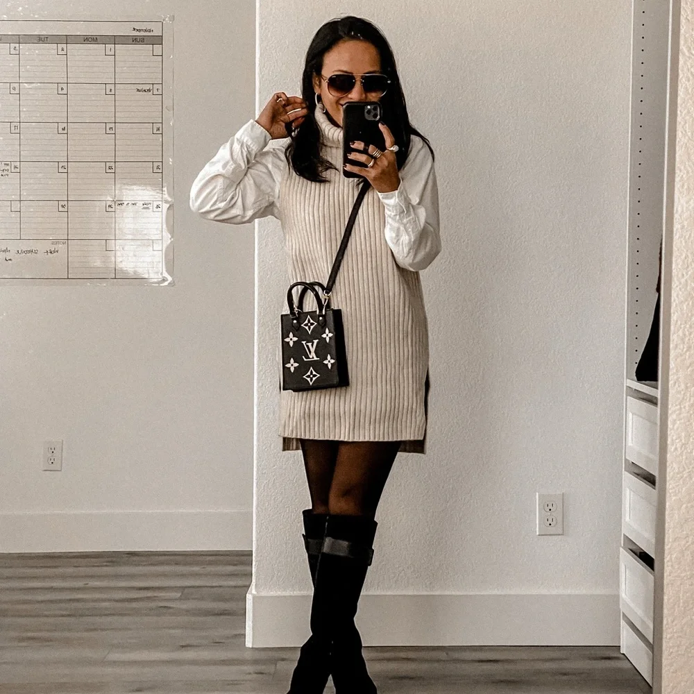 Louis Vuitton Petit Sac Plat in Black/Beige Monogram Empreinte Leather - Picture 8 of 9